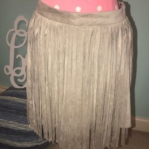 BB Dakota suede skirt